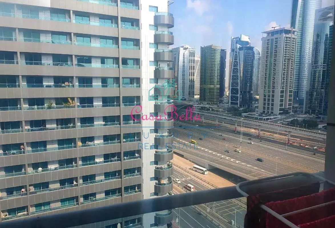 شقة بغرفة نوم واحدة | مارينا دايموند 2 | مفروشة | شرفة مطلة على المدينة