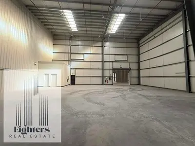 مستودع جديد للإيجار في الصجعة | 3,000 قدم مربع | ارتفاع 12.5 متر | كهرباء 17 كيلوواط