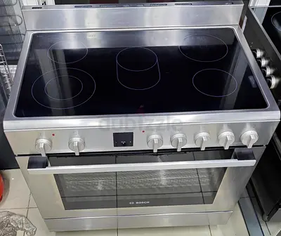 Bosch new model stove ceramic electric top 5 hobs 90by60 cm size   Neat and clean delivery with warr