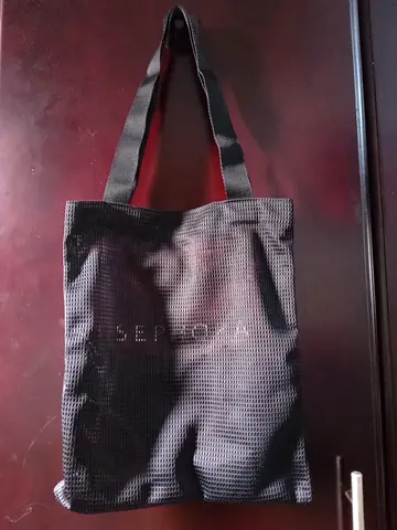 Sephora Stylish Black Mesh Tote Bag FOR SALE!!!