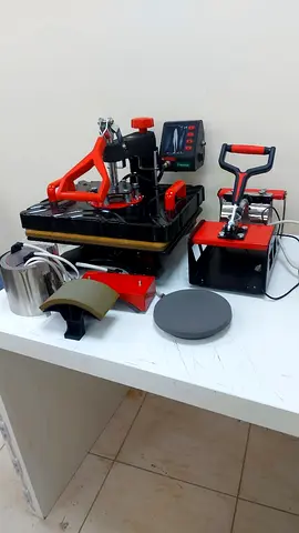 مكبس حراري لطباعة التيشيرتات والصحون 7 في 1