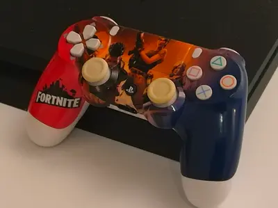 Custom Fortnite Themed PlayStation Controller
