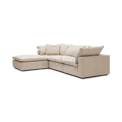 Comfortable the loom collection modular sofa beige