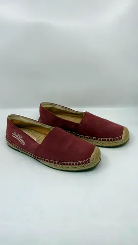 Louis Vuitton Maroon Suede Espadrille Slip On - Size 6.5