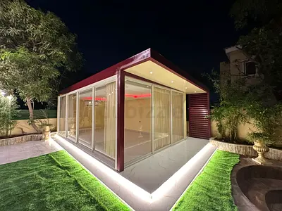 Glass room majlish pergola