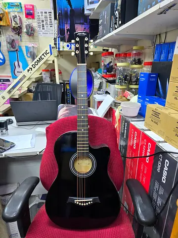Black Acoustic Guitar
