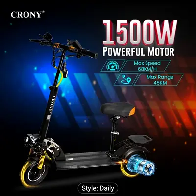 1500W Electric Scooter with High Speed and Range
