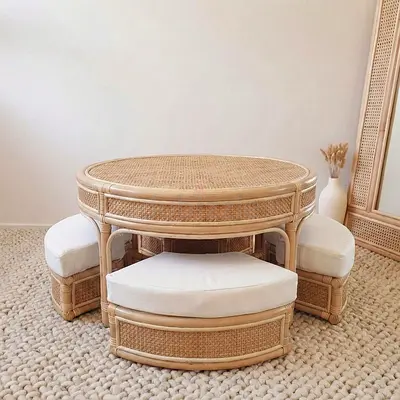 Stylish Rattan Coffee Table Set QUICK SALE!!