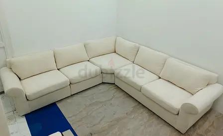 Top quality pottery barn beige color corner sofa for sale