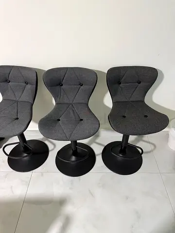 Set of 3 Modern Bar Stools