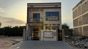 Luxury Villa for Sale in Al Hiliou 2 Ajman | 1722 Sqft | Two Floors + Roof | 5 Master Bedrooms | AED