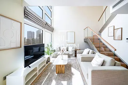 Rare Duplex | Burj View | Double-Height Ceiling