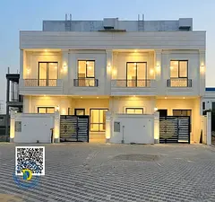 In the prestigious Al Helio 2 area of ​​Ajman, a luxurious 5-bedroom villa with a rooftop terrac