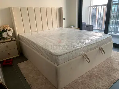 Elegant King Size Bed with Comfortable Mattress