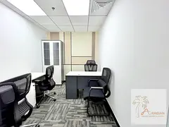 Corporate Offices with Elegant Reception &amp; Lounge Area | Near METRO- BURJUMAN Station | Prime Lo