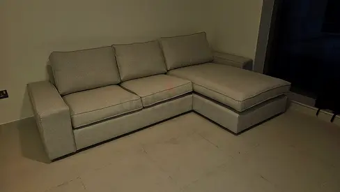 Kivik beige L shape sofa