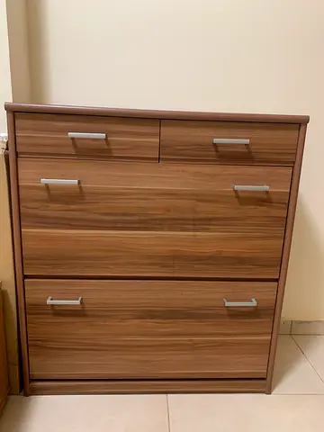 Stylish Wooden Cabinet with Multiple Drawers