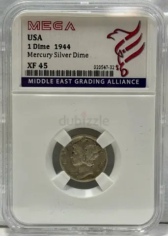 USA 1 Dime silver coin 1944 60 AED