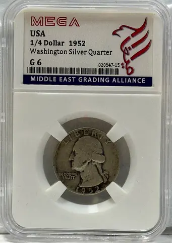 USA 1/4 dollar coin 1952 70 AED