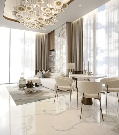 Luxury 4 bedroom+pool+maid / sea and skyline view