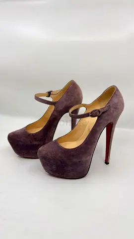 Christian Louboutin Suede Daffodile Mary Jane Platform Pumps – Size 36