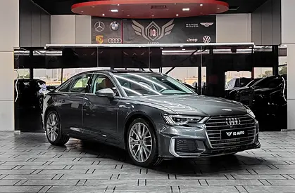 AED 1,720 P.M | 2022 Audi A6 40 TFSI S-Line | Under Audi Warranty and Service Contract | GCC |