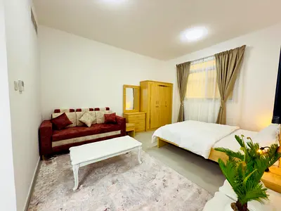 🌊 Ajman Corniche Studio 🌊 Brand New Furniture | Semi-Separate Kitchen | Near Safina R/A | All-Inclusive + Internet””