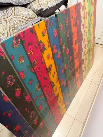 Colorful Floral Patterned Tableابوظبي