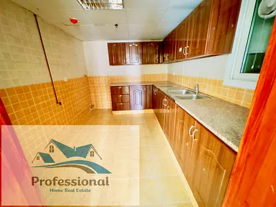 NO DEPOSIT SPECIOUS NICE 1BHK CENTRALISED AC WITH BALCONY FAMILY BUILDING JUST 33K AL QASIMIA