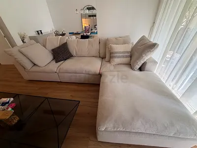 Cloud Modular L-Shape Sofa – Like New – Beige