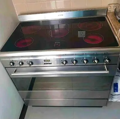 Free delivery Smeg Stainless Steel Electric Cooker with dual fan 90 cm