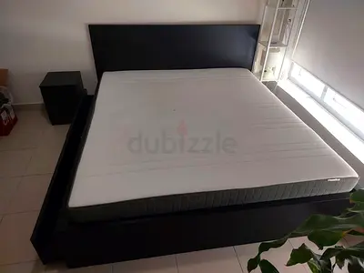 Ikea king size bed with mattress available in perfect condition