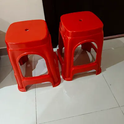 Brand New 2 red stools