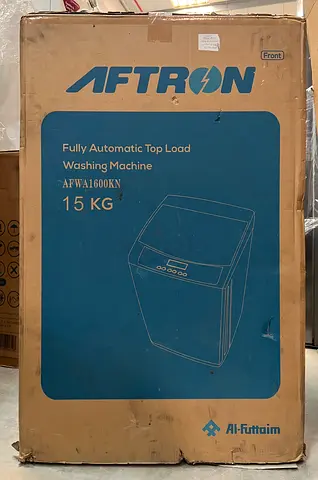Same as New AFTRON Washing Machine 15-Kg Automatic Washing Machine AFWA1600KN with Box