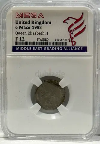 United Kingdom 6 pence 1953 60 AED