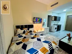 Peace, mercy and blessings of God 🌹 Today we have a luxuriously furnished studio in Ajman 🔥 