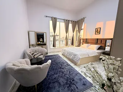 Brand New luxury furnished studio [3000] on prime location in madinat Riyadh