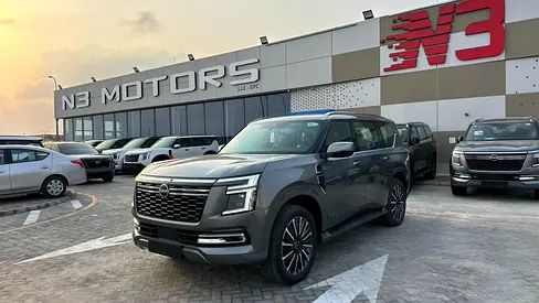 Nissan Patrol LE platinum Grey/red بلاتنيوم توربو 2026