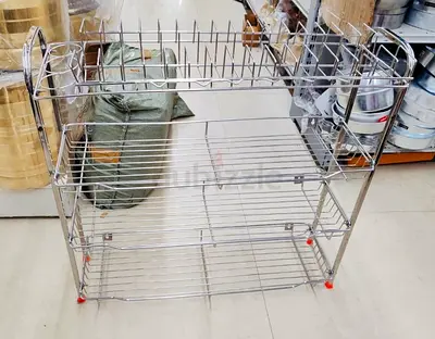 Kitchen Dish Drying Rack - Stainless Steel Wall Mounted