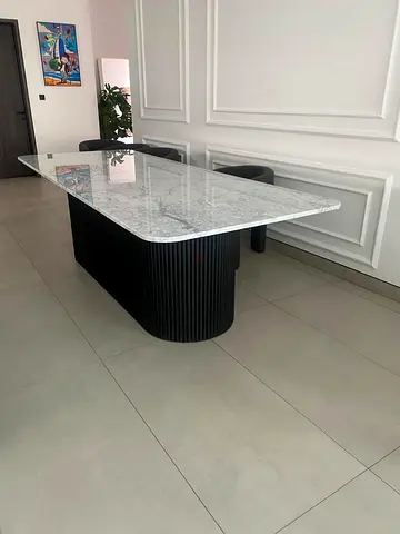 Carrara marble dining table for sale
