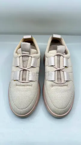 Hermes Light Pink Mesh and Leather Team Sneakers - Size 36