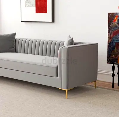 Modern Grey Sofa in Excellent Condition