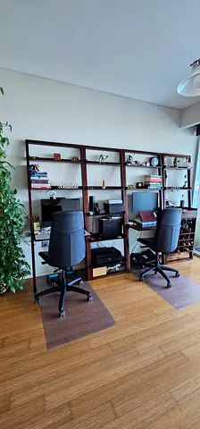 Leaning desks x2 - bookshelf and bar CRATE AND BARREL
