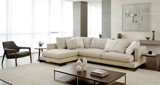 Great condition luxury Marina home camerich lshape beige
