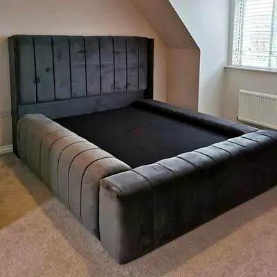 Stylish Modern Upholstered Bed Frame