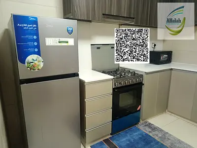 Luxurious and elegant fully furnished one-bedroom apartment for monthly rent in Al Rashidiya 1, Gulf Towers, with gym, swimming pool, With Parking