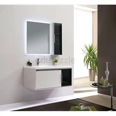 Modern Bathroom Vanity with Mirror مغسله بالكرتون جديده عدد اثنين