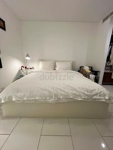 Ikea Queen size bed with Ikea mattress available in perfect condition
