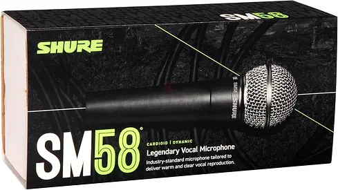 Shure Cardioid Vocal Microphone With Switch - Sm58Se - black