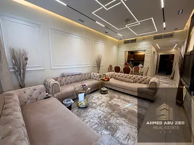شقة غرفتين وصالة مفروشة بالكامل بعجمان، غرفتين ماستر، 3 حمامات، صالة واسعة، غرفة غسيل وخزين، تشطيب فاخر، جاهزة للسكن،